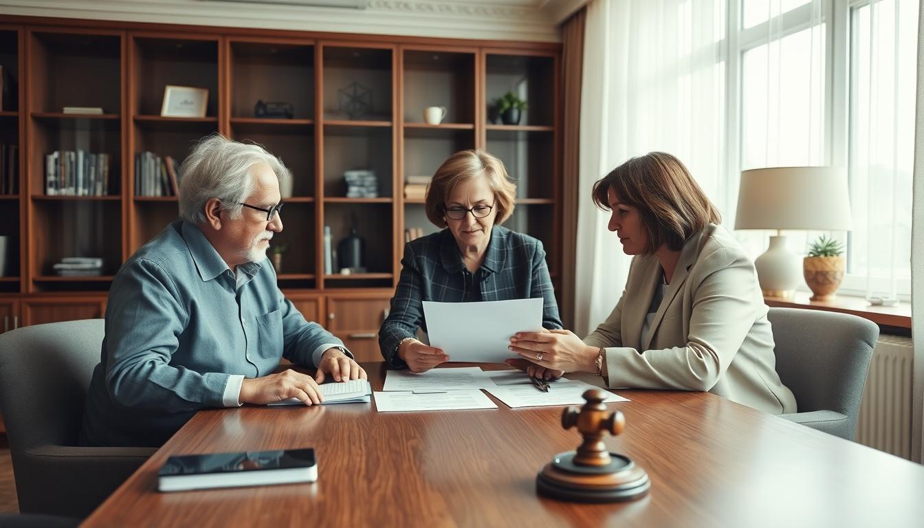 Family elder care planning discussion